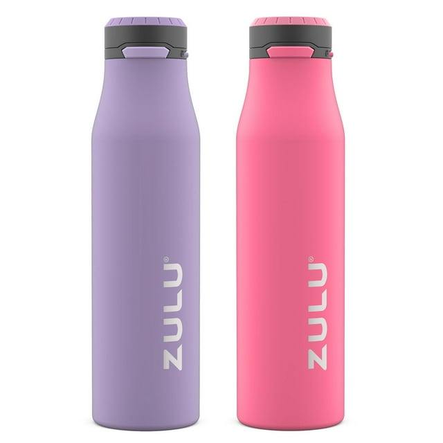 ZULU 26 oz. Stainless Insulated Water Bottle, 2 Pack, Choose Color