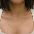 thumbnail image 4 of 0.25 CT. T.W. Round Cut Script Diamond Pendant Necklace in 14K Gold, 4 of 5