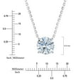 thumbnail image 5 of Lab Created Solitaire Diamond Pendant Necklace in 18K Gold, 5 of 7