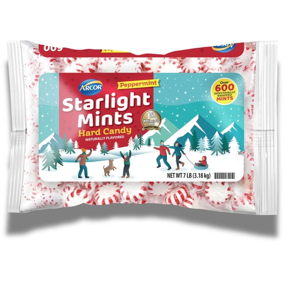 ARCOR Starlight Mints Hard Peppermint Candy, 7 lbs.
