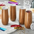 thumbnail interactive-video image 1 of Member's Mark 14oz. Stainless Steel Insulated Flute Tumblers with Lids, 4 Pack, Choose Color, 1 of 5