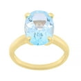 thumbnail image 3 of Solitaire Oval Gemstone Ring in 14K Gold, 3 of 6