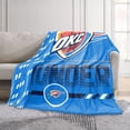 thumbnail image 2 of Logo Brands OKC Thunder 60"x70" Super Plush Blanket, 2 of 7