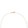 thumbnail image 3 of Oval Cut Genuine Gemstone & 0.11 CT. T.W. Diamond Halo Pendant Necklace in 14K Gold, 3 of 4