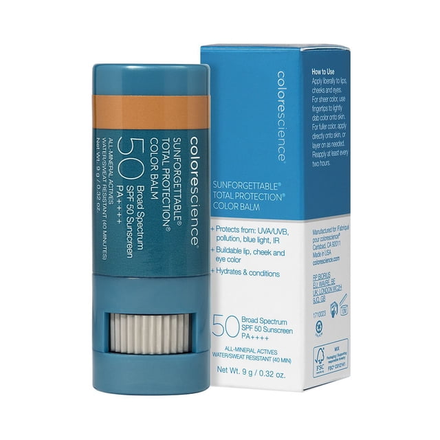 Colorescience Sunforgettable Total Protection Color Balm, SPF 50, Choose Shade