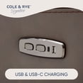 thumbnail image 5 of Cole & Rye Signature Leather 6-Piece Dual Power Sectional with Storage Console, 5 of 11