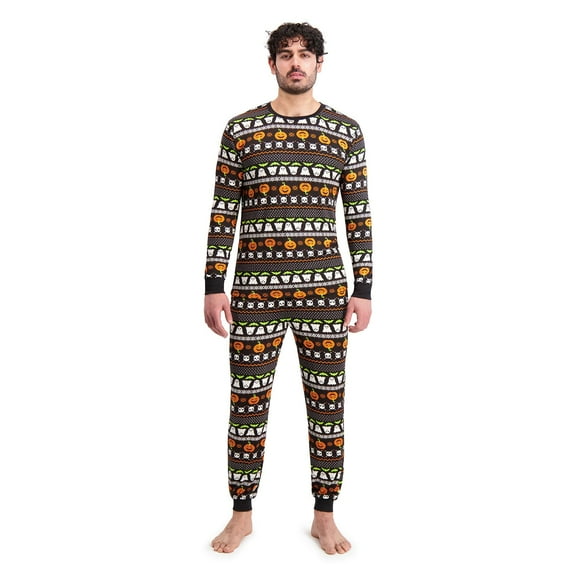 DreamLife Men's Halloween 2-Piece Pajama Set