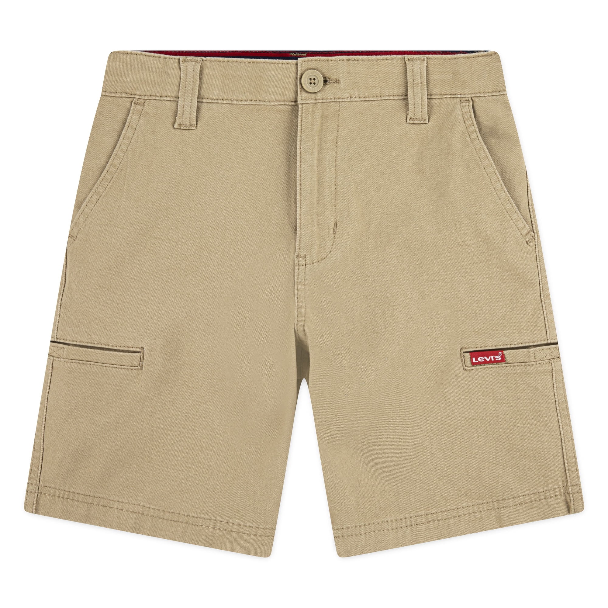 Levi’s Boys’ Cargo Shorts — 3-Piece Bulk Bundle (Khaki, Assorted Sizes) - image 1