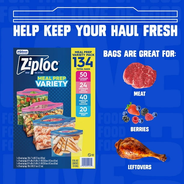 Ziploc Meal Prep Variety Pack, 134 ct. - Samsclub.com