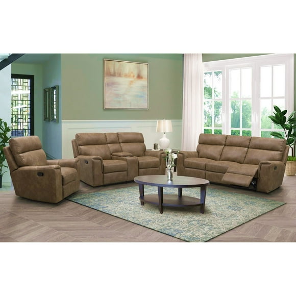 Lawrence Fabric Manual Reclining Sofa Set, Assorted Colors