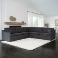 thumbnail image 1 of Claire 5-Piece Stain-Resistant Fabric Modular Sectional, Assorted Colors, 1 of 8