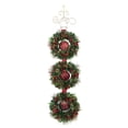 thumbnail image 3 of Member's Mark Pre-Lit 3 Wreath Door Hanger, 3 of 5