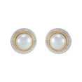 thumbnail image 2 of Freshwater Cultured 8-9.5mm Halo Pendant Necklace & Stud Earring Set in 14K Gold & Sterling Silver, 2 of 11