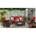 thumbnail image 1 of Member's Mark Stockton 4-Piece Patio Deep Seating Set with Sunbrella Fabric, Cherry, 1 of 4