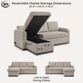 thumbnail image 5 of Serta Hayden Convertible Sectional Sofa, 5 of 10