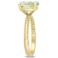 thumbnail image 4 of Prasiolite Quartz Promise Ring in 14K Gold, 4 of 6