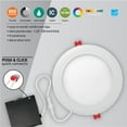 thumbnail image 2 of Globe Electric 6" Ultra Slim 12W LED Integrated Recessed Lighting Kit, 4-Pack, 2 of 4