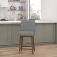thumbnail image 1 of HH2 Home Parson Wood Adjustable Height Swivel Bar Stool, 1 of 19