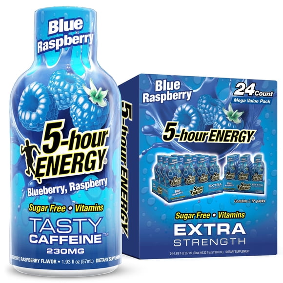 5-hour ENERGY Shot, Extra Strength, Blue Raspberry 1.93 oz., 24 pk.