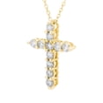 thumbnail image 2 of 0.50 CT.T.W. Lab Created Round Cut Diamond Cross in 14K Gold, 2 of 4
