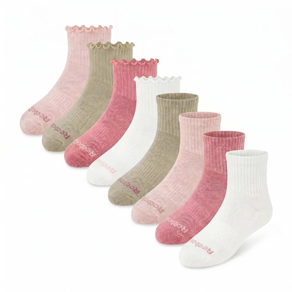 Reebok Kids 8-Pack Performance Quarter Sock