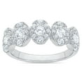 thumbnail image 1 of 1.00 CT. T.W. Round Cut 5 Stone Halo Diamond Ring in 14K Gold, 1 of 5