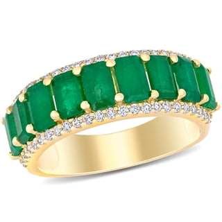 Ruby and 0.28 CT. T.W. Diamond 9-Stone Ring in 14K Gold