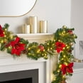 thumbnail interactive-video image 1 of Member's Mark 9' Pre-Lit Decorated Garland, Assorted Colors, 1 of 4