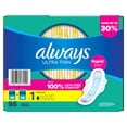 thumbnail image 10 of Always Ultra Thin Regular Pads with Wings, Size 1, 96 ct., 10 of 10