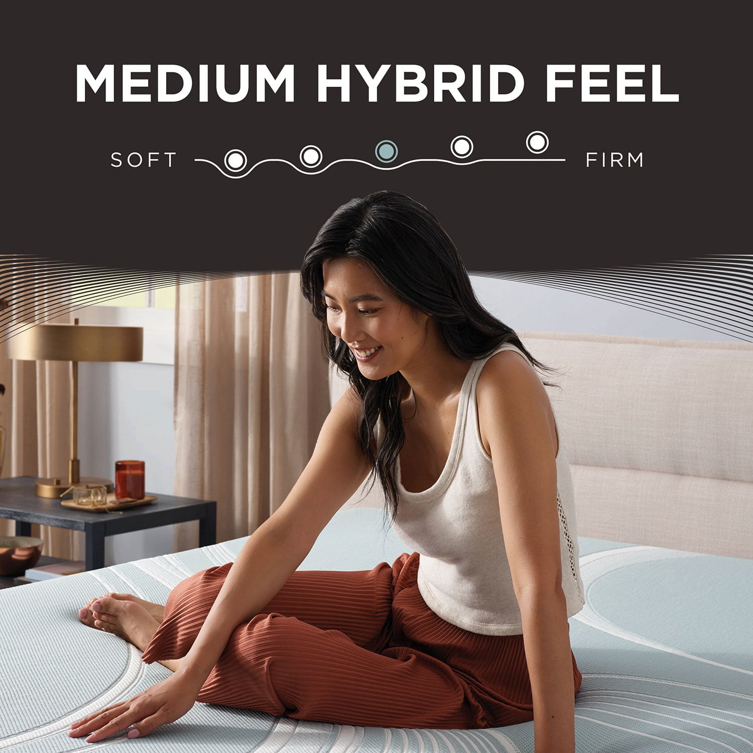 Tempur-Pedic TEMPUR-LuxeAdapt Medium Hybrid Mattress - Samsclub.com