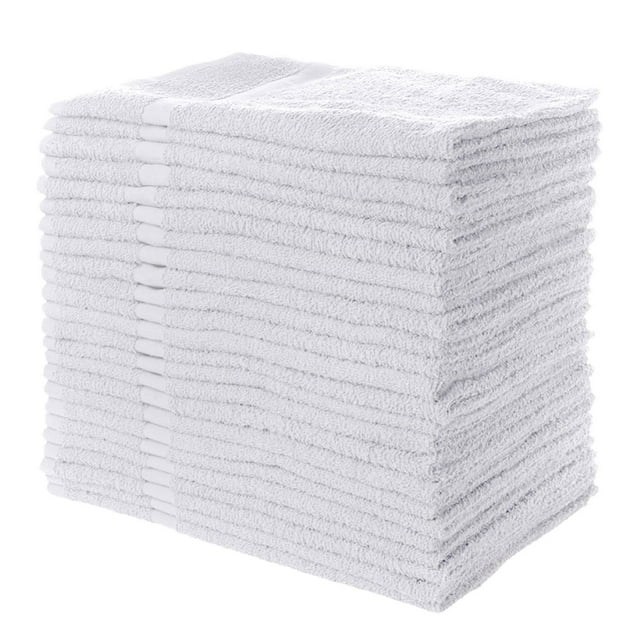 Hometex 100% Cotton Lightweight Hand Towels 12-pk. 16" x 27", White