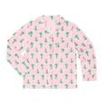 thumbnail image 7 of DreamMark Women's 2-Piece Holiday Notch Collar Pajama Set, 7 of 12