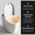thumbnail image 12 of VOVO Smart Bidet Toilet with Auto Flush and Heated Seat, 12 of 14