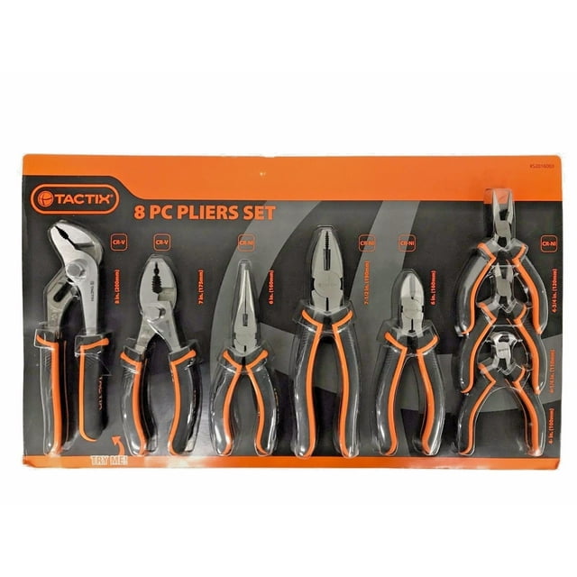 8PC PLIERS SET TACTIX