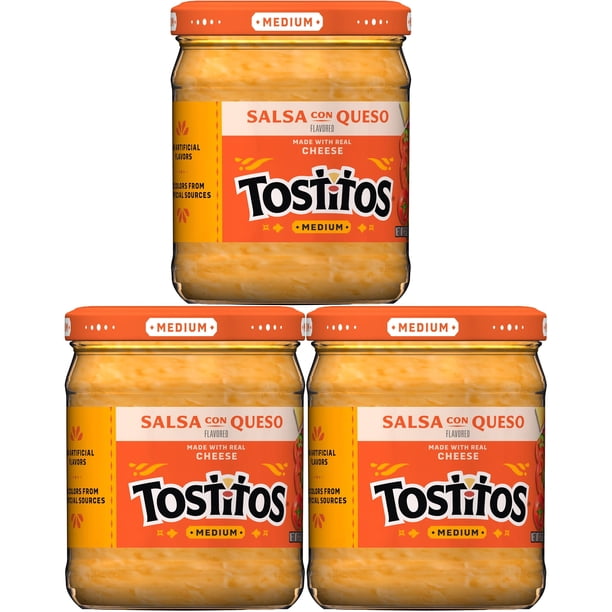 Tostitos Salsa Con Queso, Medium, 15.5 oz., 3 ct. - Samsclub.com