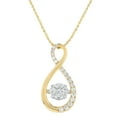 thumbnail image 1 of 1.50 CT. T.W. Dancing Diamond Pendant in 14K Gold, 1 of 7