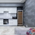 thumbnail image 2 of Lanbo 24 Inch 165 Bottle Single Zone Wine Cooler Fridge, 2 of 16
