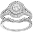 thumbnail image 1 of 1.00 CT. T.W. Round Diamond Ring and Band in 14K Gold, 1 of 2
