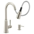 thumbnail image 3 of Moen Trew Spot Resist Stainless Single Handle Pulldown Kitchen Faucet, 3 of 8