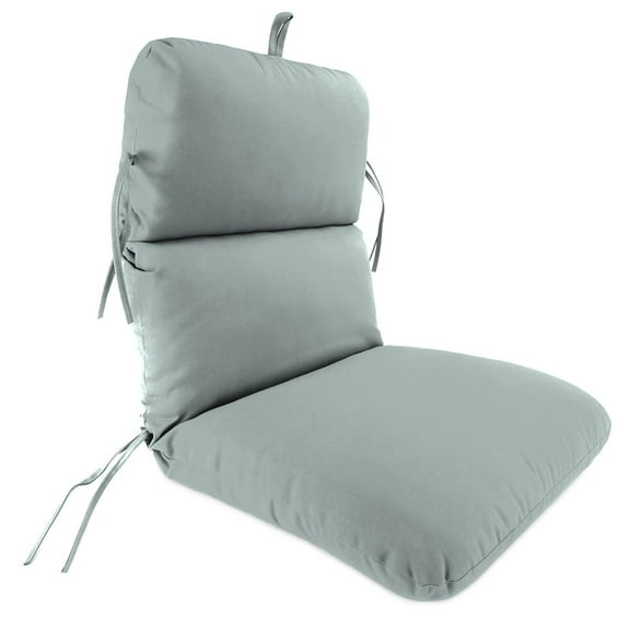 Sunbrella 22" x 45"  Solid Rectangular Knife Edge Outdoor Chair Cushion with Ties and Hanger Loop