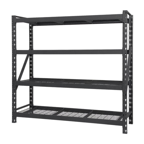 Member's Mark 4 Shelf Industrial Storage Rack, 77" W x 24" D x 72" - Assorted Colors