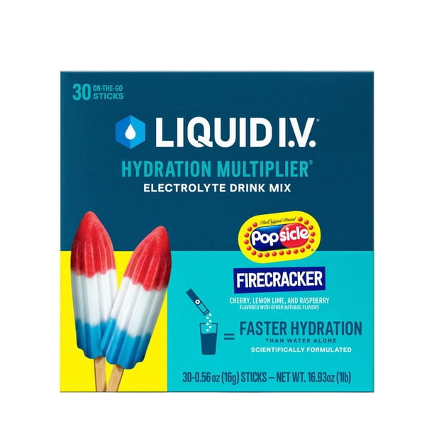 Liquid I.V. Hydration Multiplier Electrolyte Powder, Popsicle