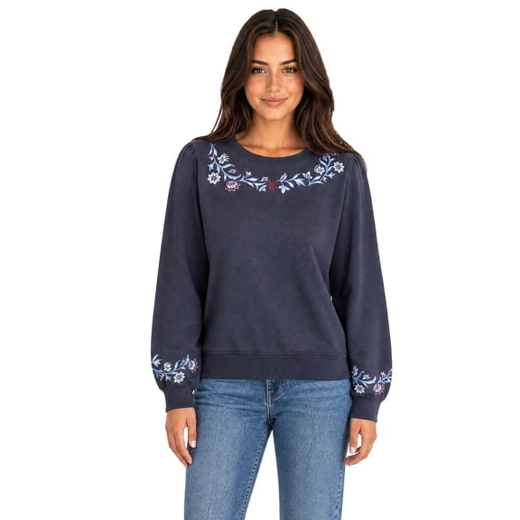 Vera Bradley Paisley Crew Neck Sweater
