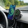 thumbnail image 5 of iHome 15W Magnetic Wireless Charging Car Mount 8pc Kit with Retractable Cable, 5 of 6