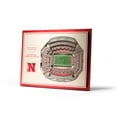 thumbnail image 1 of YouTheFan Nebraska Cornhuskers 17"x13" 3D 5 Layer Stadium View Wall Art, 1 of 5