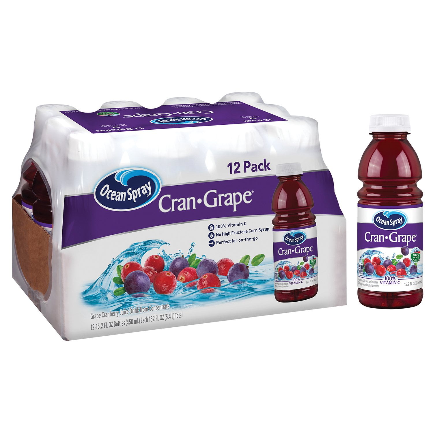 Ocean Spray Cranberry Grape Juice Cocktail 12 pk