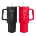 thumbnail image 1 of Logo Brands Delaware State Hornets 40oz. Etch SS Tumbler 2pk., 1 of 5