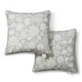 thumbnail image 2 of Martha Stewart Distressed Jacobean Indoor/Outdoor Decorative Pillow, Set of 2, Choose Size, 2 of 10