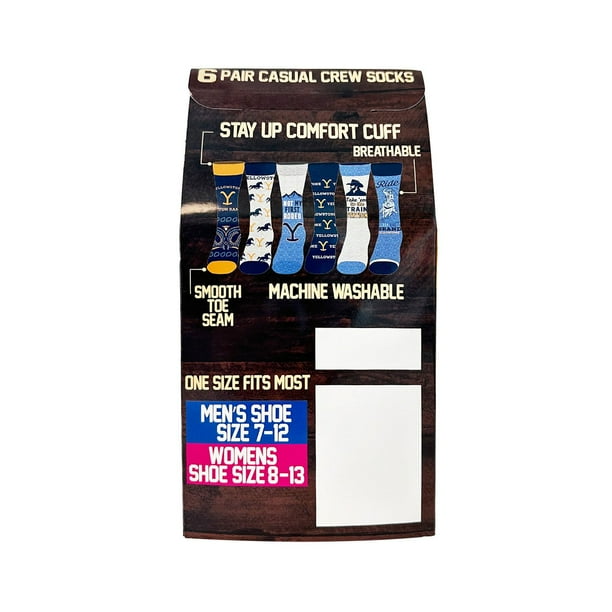 Character 6-Pack Casual Crew Sock - Samsclub.com