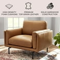 thumbnail image 2 of Member's Mark Asher Modern Leather Chair, Assorted Colors, 2 of 9